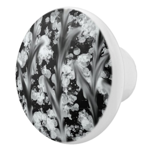Abstracte zwarte witte knop (Rechts)
