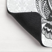 Abstracte zwartwit muismat (Hoek)