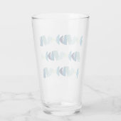 Abstracte zwemblauwvis glas (Achterkant)