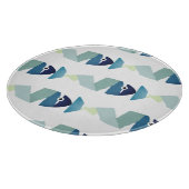 Abstracte zwemblauwvis snijplank (Hoek)