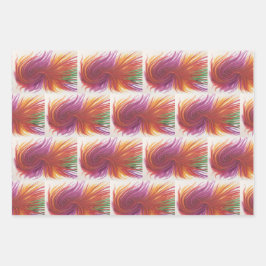 Abstracte Zwemmen Inpakpapier Vel