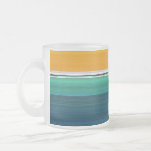 Abstracte zwempool matglas koffiemok
