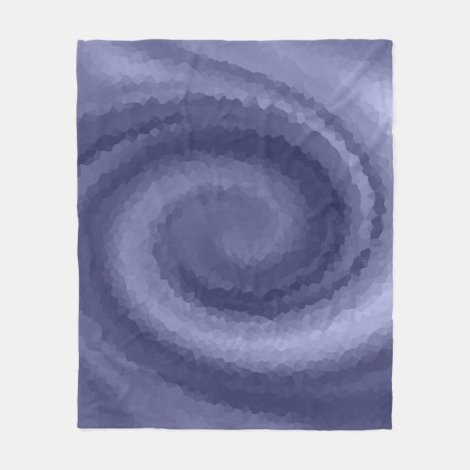 Abstracte zwijn vloeibare blauwe blauwvioolvis mod fleece deken (Voorkant)