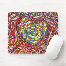 Abstracte Zwirl Sprinkles Heart