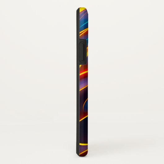 Abstracte Zwirlblauwe rode lammeren Case-Mate iPhone Case (Achterkant/rechts)