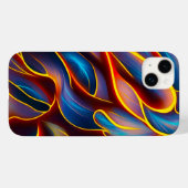 Abstracte Zwirlblauwe rode lammeren Case-Mate iPhone Case (Achterkant (horizontaal))