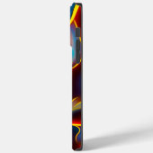 Abstracte Zwirlblauwe rode lammeren Case-Mate iPhone Case (Achterkant / Links)