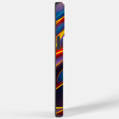 Abstracte Zwirlblauwe rode lammeren Case-Mate iPhone Case (Achterkant / Rechts)