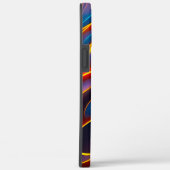 Abstracte Zwirlblauwe rode lammeren Case-Mate iPhone Case (Achterkant / Rechts)