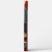 Abstracte Zwirlblauwe rode lammeren Case-Mate iPhone Case (Achterkant / Links)