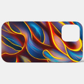 Abstracte Zwirlblauwe rode lammeren Case-Mate iPhone Case (Achterkant (horizontaal))