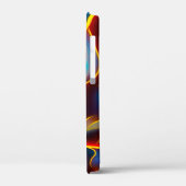 Abstracte Zwirlblauwe rode lammeren Case-Mate iPhone Case (Achterkant / Links)