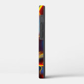 Abstracte Zwirlblauwe rode lammeren Case-Mate iPhone Case (Achterkant / Links)