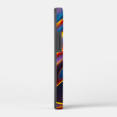Abstracte Zwirlblauwe rode lammeren Case-Mate iPhone Case (Achterkant / Rechts)