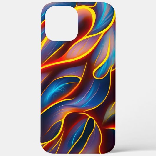Abstracte Zwirlblauwe rode lammeren Case-Mate iPhone Case (Achterkant)