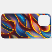 Abstracte Zwirlblauwe rode lammeren Case-Mate iPhone Case (Achterkant / Rechts)