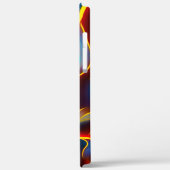 Abstracte Zwirlblauwe rode lammeren Case-Mate iPhone Case (Achterkant / Links)