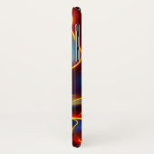 Abstracte Zwirlblauwe rode lammeren Case-Mate iPhone Case (Achterkant/links)