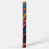 Abstracte Zwirlblauwe rode lammeren Samsung Galaxy Hoesje (Rechterkant)