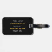 Abstracted background  bagagelabel (Achterkant horizontaal)