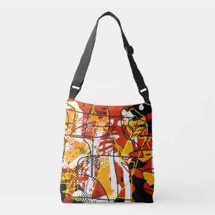 abstractie crossbody tas