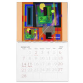 ABSTRACTIE digitale tekenkalender Kalender (Feb 2027)