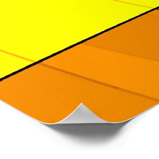 Abstractie in geel poster (Hoek)