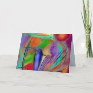 Abstractie in romantische kaart