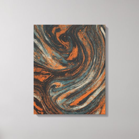 Abstractie Terrestre Canvas Afdruk (Voorkant)