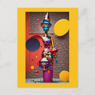 Abstractie van de Astro-Heks Briefkaart