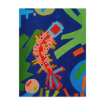 abstractie, vis, karper, kubisme,