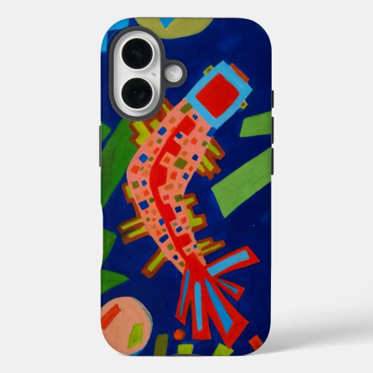 abstractie, vis, karper, kubisme, Case-Mate iPhone case (Achterkant)