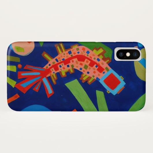 abstractie, vis, karper, kubisme, Case-Mate iPhone case (Achterkant (horizontaal))