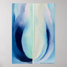 Abstraction Blue van Georgia O'Keeffe Poster