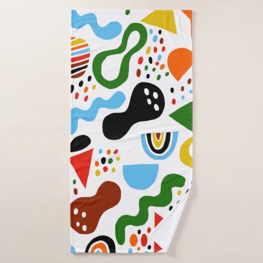 abstraction de style moderne avec composition (Serviette de bain)