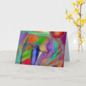 Abstraction sur carte romantique (Fleur jaune)