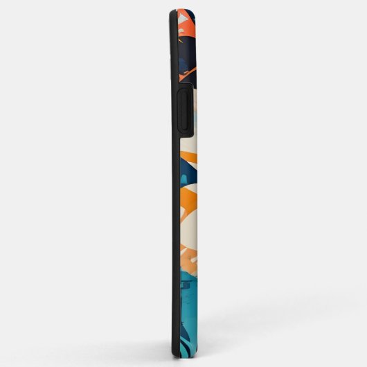 Abstractionistische bloemenprint Case-Mate iPhone case (Achterkant/rechts)