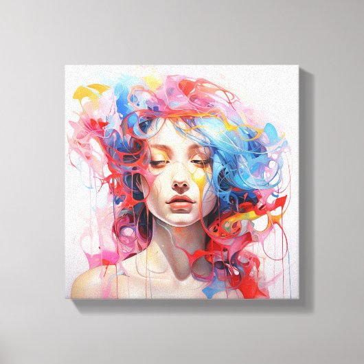 Abstractipop1 Canvas Afdruk (Voorkant)