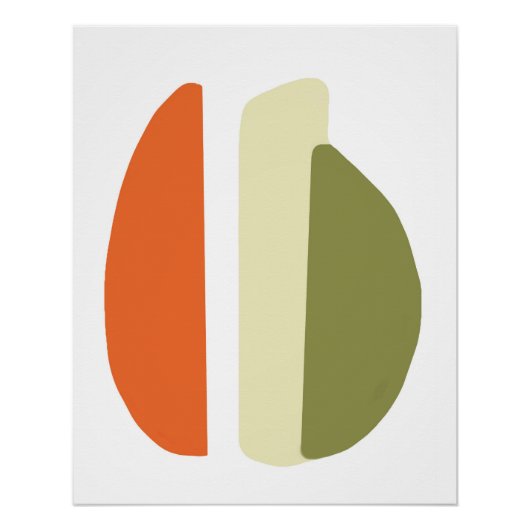 abstracto 3 formas perfect poster (Voorkant)