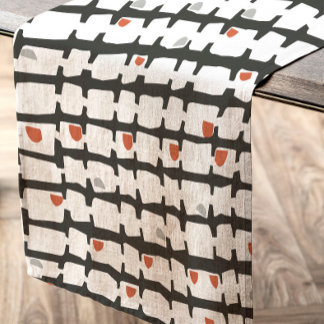 Abstracto en rojo y negro tafelkleed