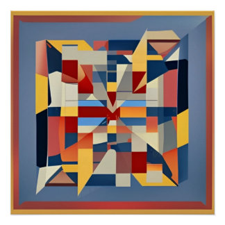 Abstracto Multicolor Perfect Poster