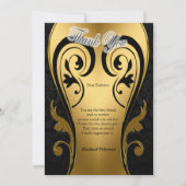 Abstracts goud op zwart en gemengd marmeren textur (Voorkant)