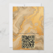 Abstracts goud op zwart en gemengd marmeren textur kaart (Achterkant)