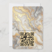 Abstracts goud op zwart en gemengd marmeren textur kaart (Achterkant)