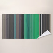 Abstrait #1 : Vert et gris (Serviette de bain)