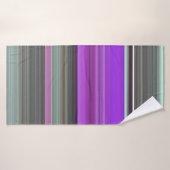 Abstrait #1 : Violet et gris (Serviette de bain)