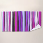 Abstrait #2 : Flou pourpre (Serviette de bain)
