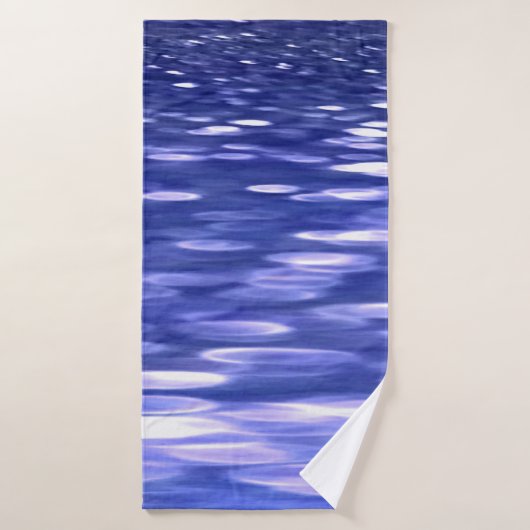 Abstrait #3 : Bleu shimmer (Serviette de bain)
