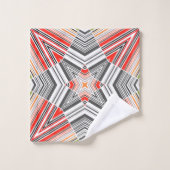 Abstrait à rayures à rayures rayées ethno triba (Gant de toilette)