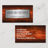 Abstrait & Acier Moderne Carte de visite professio (Devant / Derrière)